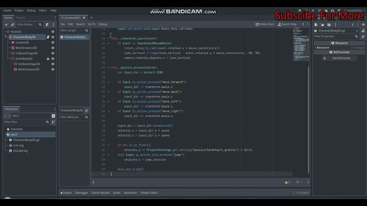 make the best firsperson controller on godot 4
