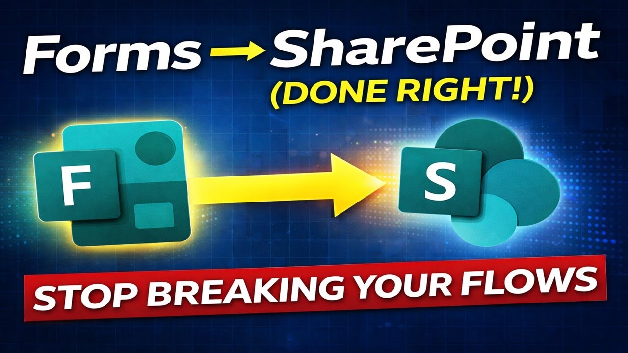 Microsoft Forms to SharePoint with Power Automate (The Right Way)