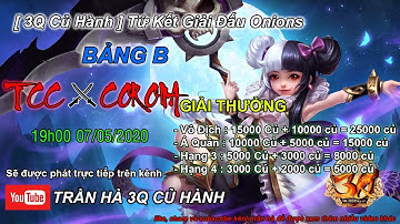[ 3Q Củ Hành ]  Tứ Kết Giải Đấu Onions Corona  & TTC | Bảng B