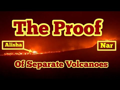 The Proof Of Separate Erupting Volcanoes/ Iceland Fagradalsfjall Geldingadalir Volcano