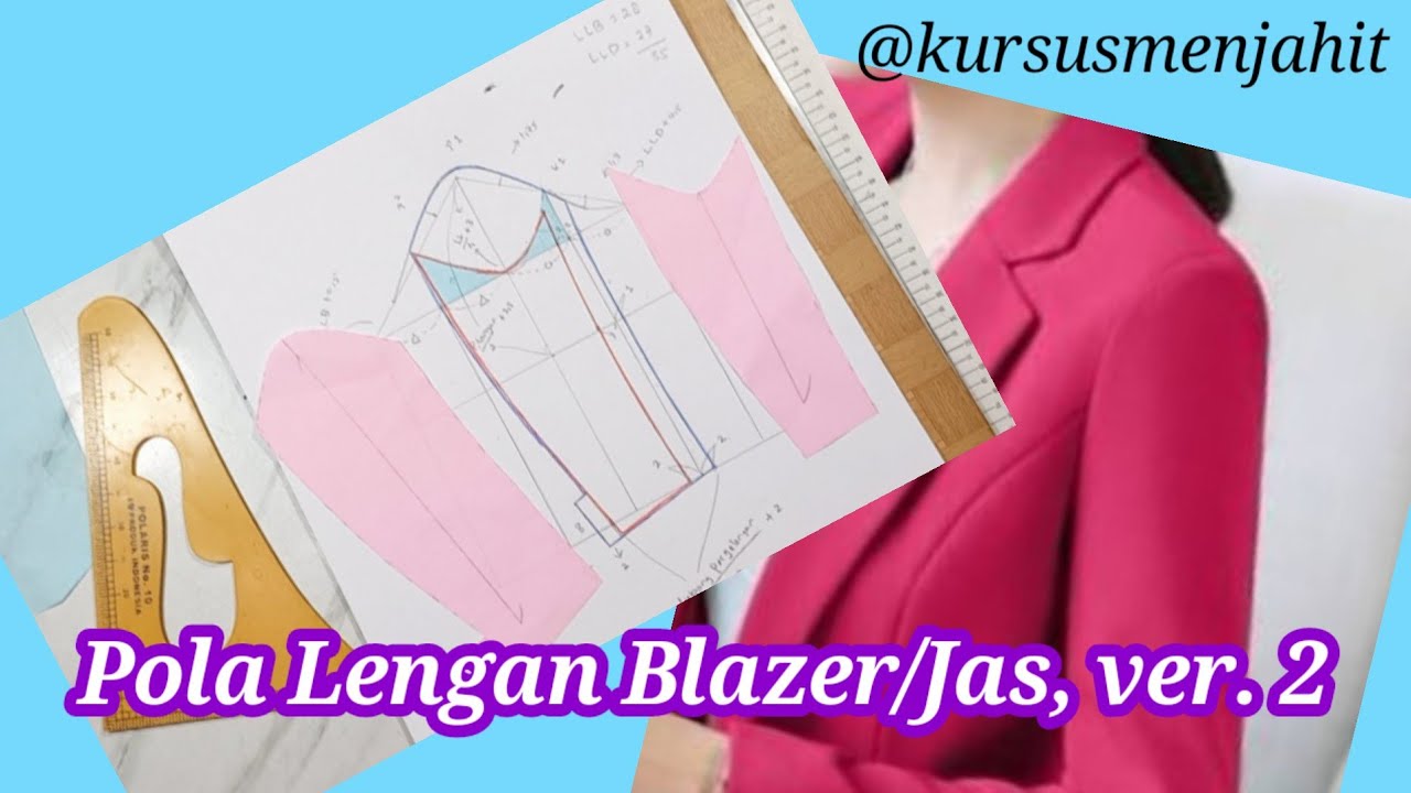 Pola Lengan Blazer / Jas, ver. 2