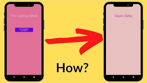 How to Open a New Activity With a Button in Kotlin || Android Studio || This is Sayan||
