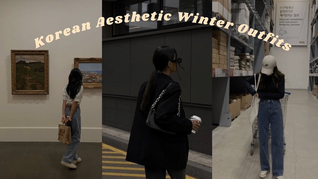 Korean Aesthetic Winter Outfits || Ulzzang Aesthetic Outfits For Winter 💕🌙