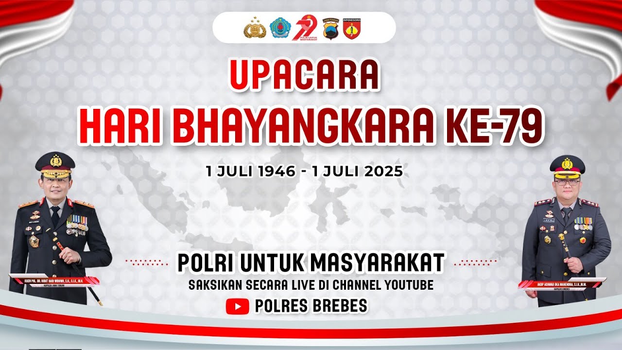 LIVE | UPACARA HARI BHAYANGKARA KE - 79  KABUPATEN BREBES | 2025
