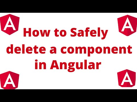 How to  delete  angular component in Urdu/Hindi