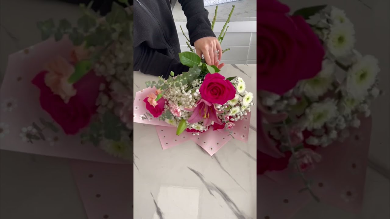  45 Pink Mixed Bouquet Flowers Smallbusiness Fyp Florist Flowershop