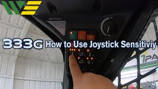 How to Use Joystick Sensitivity on John Deere 333G Skid Steer. Thumbnail