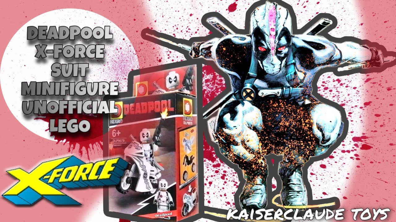 DEADPOOL UNCANNY X-FORCE SUIT MINIFIGURE W/ BIKE | DLP 9079-3 