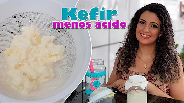 Como tirar o azedo do kefir de leite?