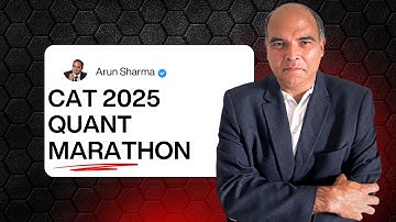 Quant Marathon Series for CAT 2025 by Arun Sharma
