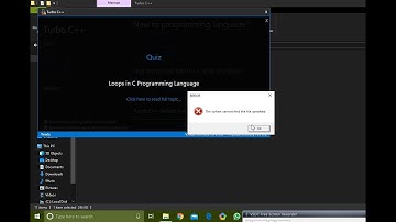 How to fix The system cannot find the file specified 100% solve|TurboC+ install problem in windows10