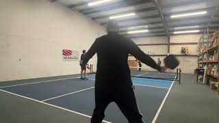 Rec games at the warehouse. Meghan Hart/Ruben Basurto v. Chad Butler/Mark Endraske.