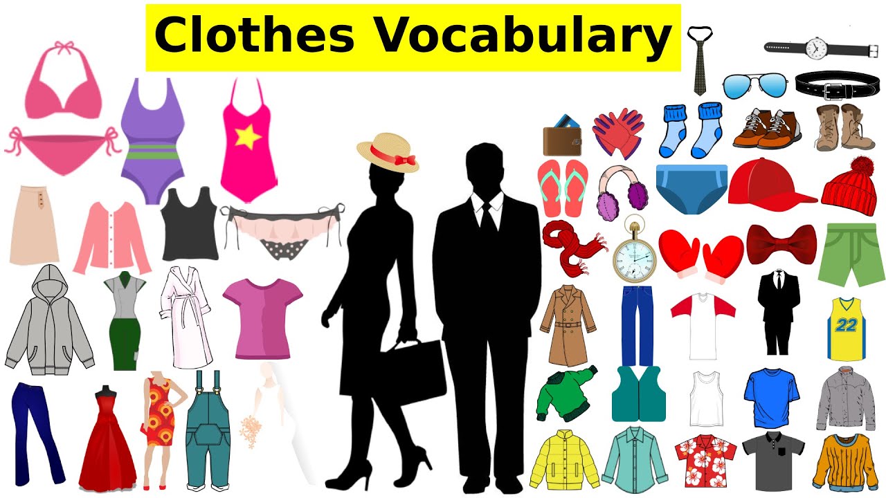 Clothes Vocabulary in English - Basic English Clothes Vocabulary ...