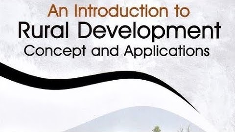 253 Rural Development: Basic Concepts -- Lecture 1
