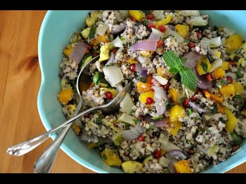 Roasted Vegetable Rainbow Quinoa Salad