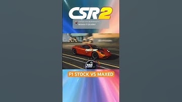 F1 STOCK VS MAXED! CSR2 #csr2 #csrracing2