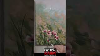 Cómo pintar flores con acrílico #art #arte #viral #flowers #flores #pintura #spring #fypシ