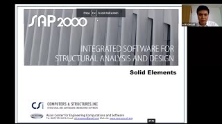SAP2000: Solid Element (28th April 2020)