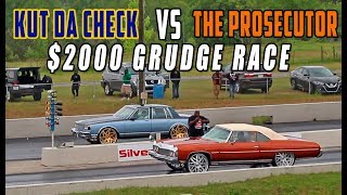 KUT DA CHECK VS BEENGETTINGCASH : Procharged Box Chevy Vs Nitrous Big Block Donk