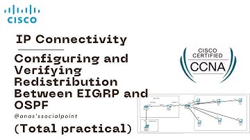 CCNA 47: Configuring and Verifying Redistribution Between EIGRP and OSPF