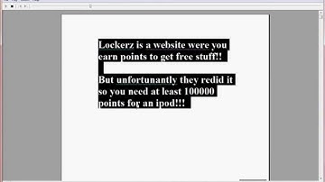 fast and easy way to get lockerz points! no hack.
