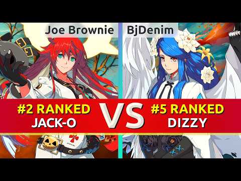 GGST ▰ Joe Brownie (#2 Ranked Jack-O) vs BjDenim (#5 Ranked Dizzy). High Level Gameplay