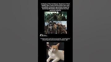 In Pirates of the Caribbean: Deadman’s Chest (2006), Davy Jones and his entire crew were completely