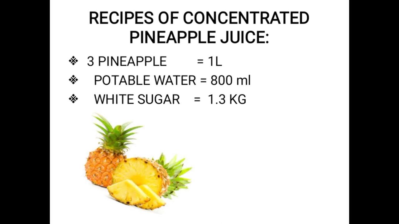 HOW TO MAKE CONCENTRATED PINEAPPLE JUICE AT HOME/PINEAPPLE SQUASH JUICE