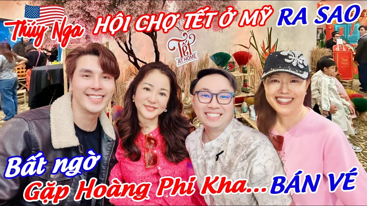 Hội chợ Tết ở Mỹ ra sao.. Bất ngờ gặp Hoàng Phi Kha.. bán vé..