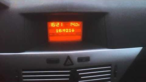 Clock Set for Opel Astra-H 2012 console