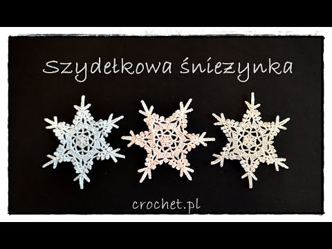 Wideo: Jak Szydełkować Płatek śniegu