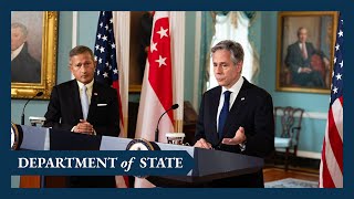 Secretary Blinken joint press availability with Singaporean Foreign Minister Vivian Balakrishnan