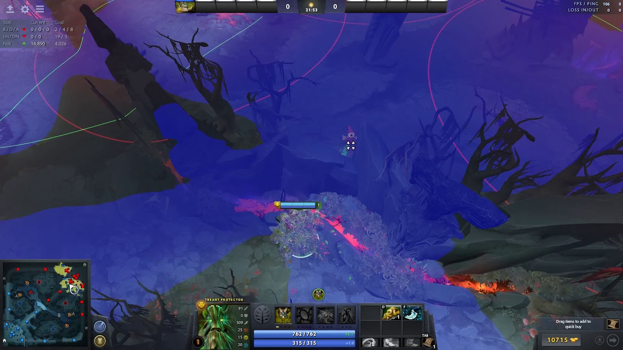 Warding tricks using Treant Protector's Nature's Guise | 7.20d