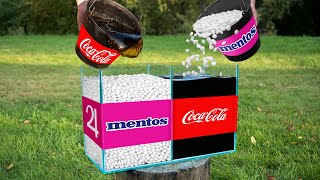 Experiment: Coca Cola VS Mentos & Mentos VS Coca Cola