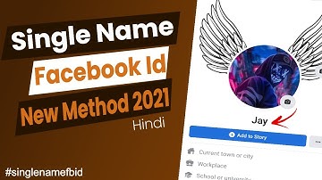 How To Make One Name On Facebook 2021 || Single Name FB ID Kaise Banaye || एक नाम फेसबुक आईडी
