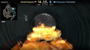 Ax1Le Overpass Monster Lurk Smoke from Alley (CS:GO)