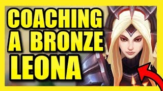 COACHING A BRONZE LEONA SUPPORT |  League of Legends Season 9