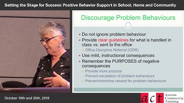 Including Students with Autism in School-Wide PBS: Part 4 - Discouraging Problem Behaviors