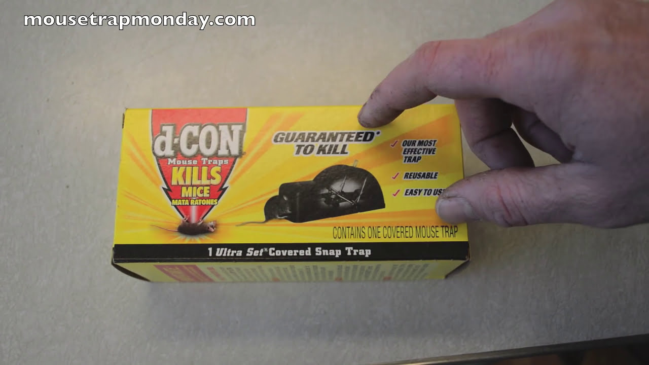 d-CON Reusable Covered Mouse Snap Trap, 1 Trap 