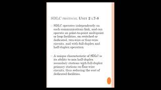 Details SDLC protocol in Computer network Update