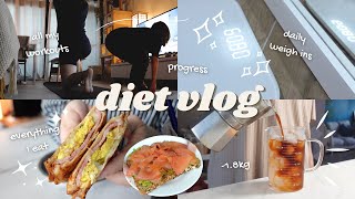 Diet vlog | lose -1.8kg in 5 days, realistic first full week of my diet [01]