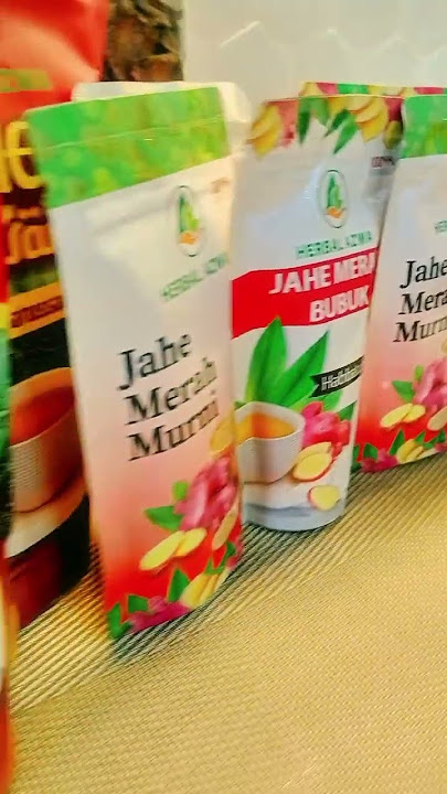 bubuk jahe merah murni tanpa gula 100 alami
