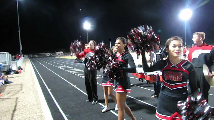 Red Wolf Regiment WGHS vs. Benson 2014 - drumline cheerleaders
