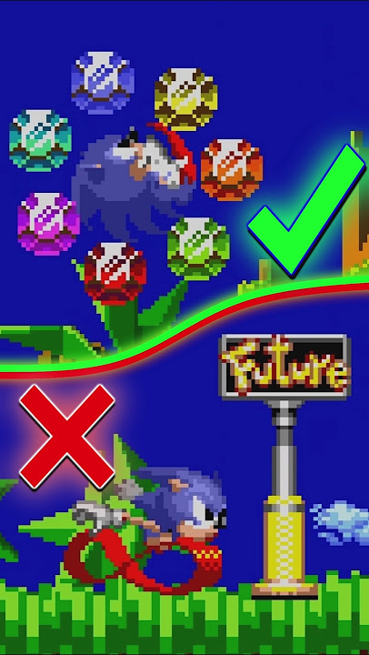 Sonic CD, but INSTANT TIME TRAVEL! ✨ Sonic CD Mods Shorts #sonicshorts