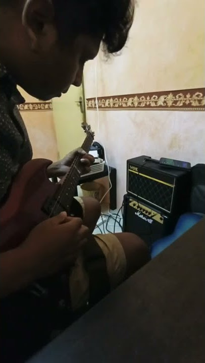 Wu ming fen di lang mang (Leon Lai) - Improv Guitar Solo #cantopop #rockkapak #shorts