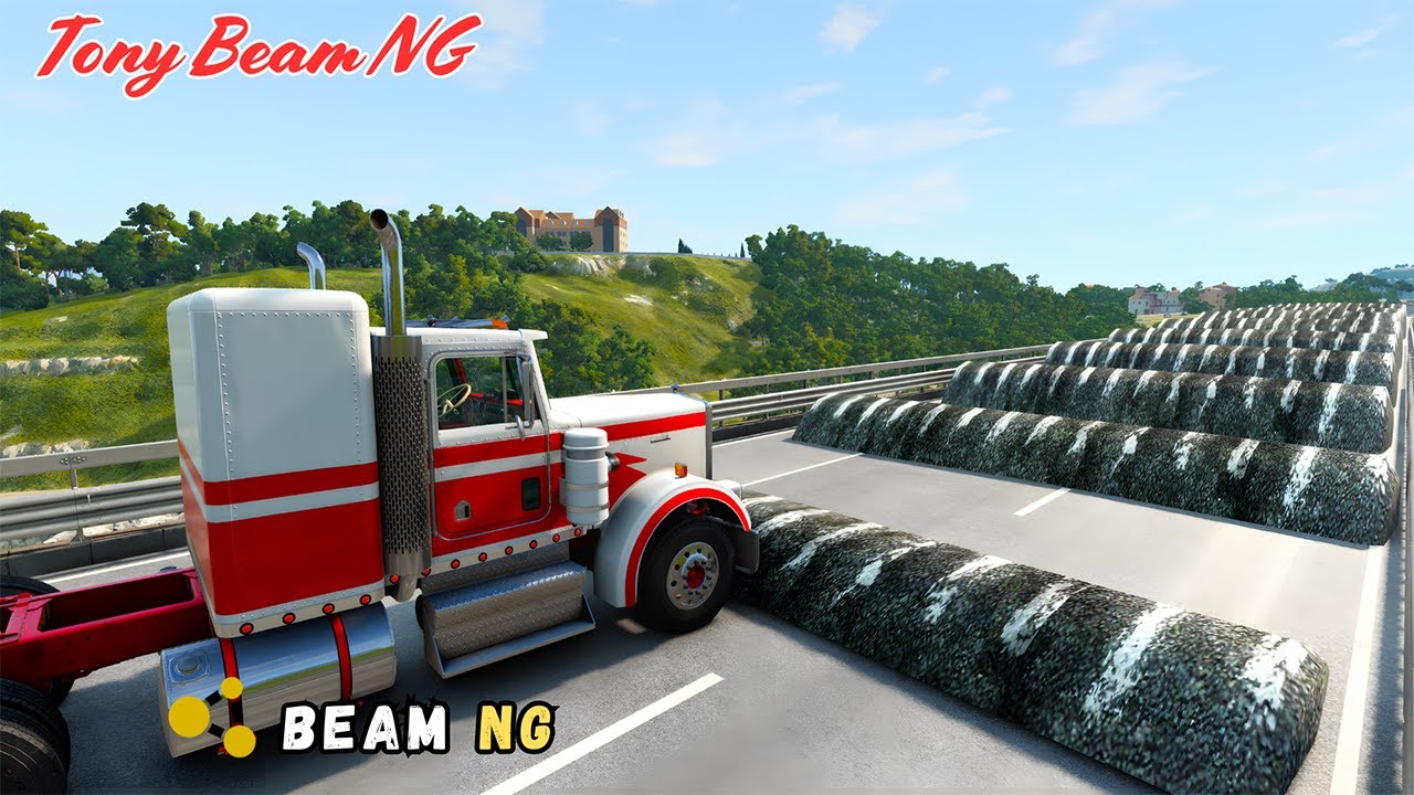 Beamng Drive Cars vs Massive Speed Bumps
