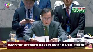 Bm Güvenlik Konseyi, Gazze’de Ateşkes Talep Eden Kararı Kabul Etti.