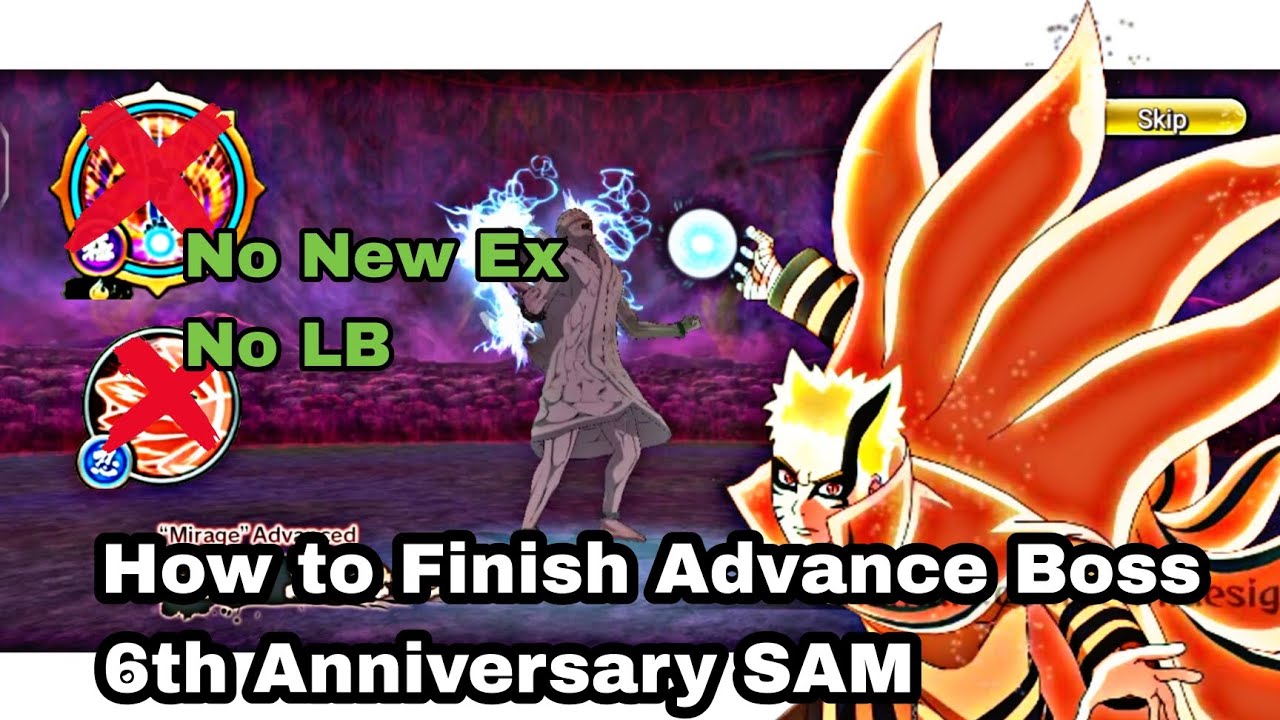 Who The Boss Sam Accelerate How to clear SAM Advance Boss with Baryon Naruto Old Kit! - YouTube