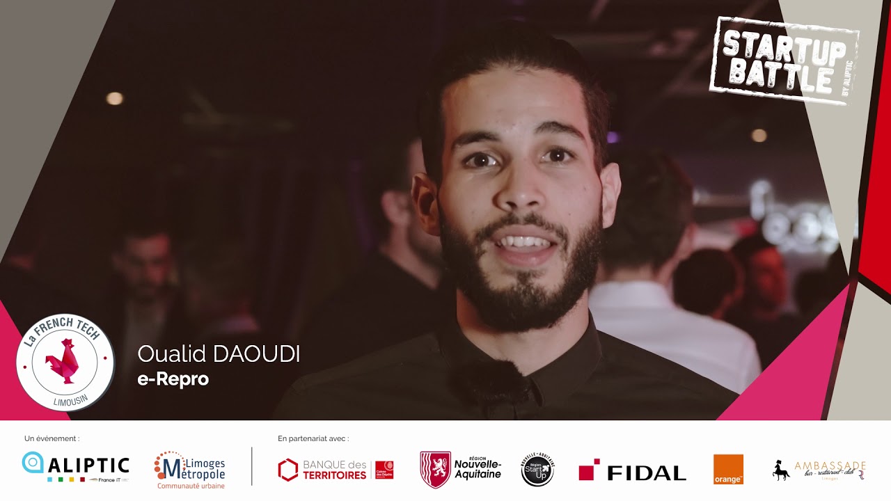 Startup Battle by ALIPTIC à Limoges 2019 : e-Repro - YouTube