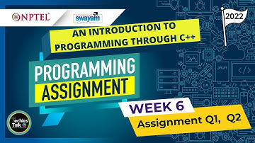 NPTEL An Introduction to Programming Through C++ WEEK 6 Programming Assignment Solutions